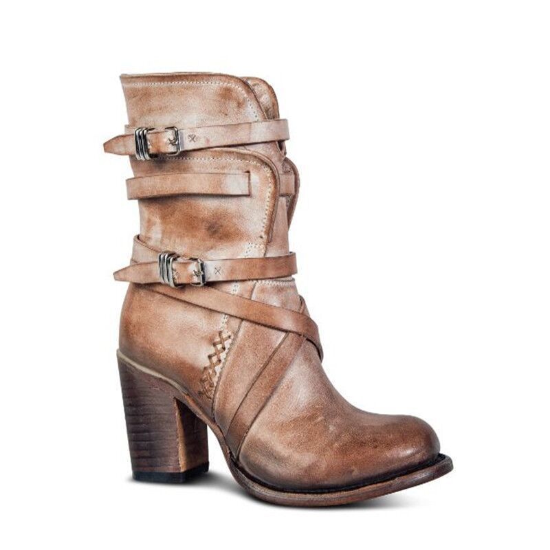 The "Shadow Rider " Leather Mid Calf Boots