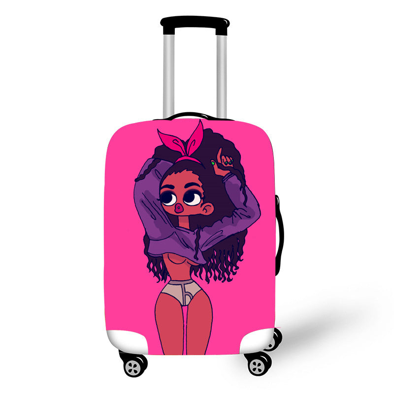 Brown Skin Girl Luggage Tote