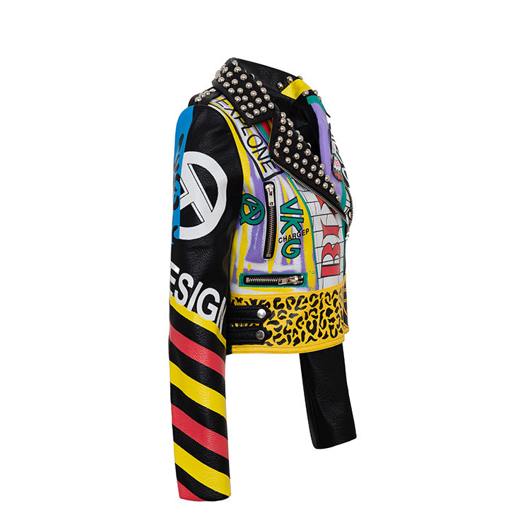 š Graphic Mayhem Moto Jacket