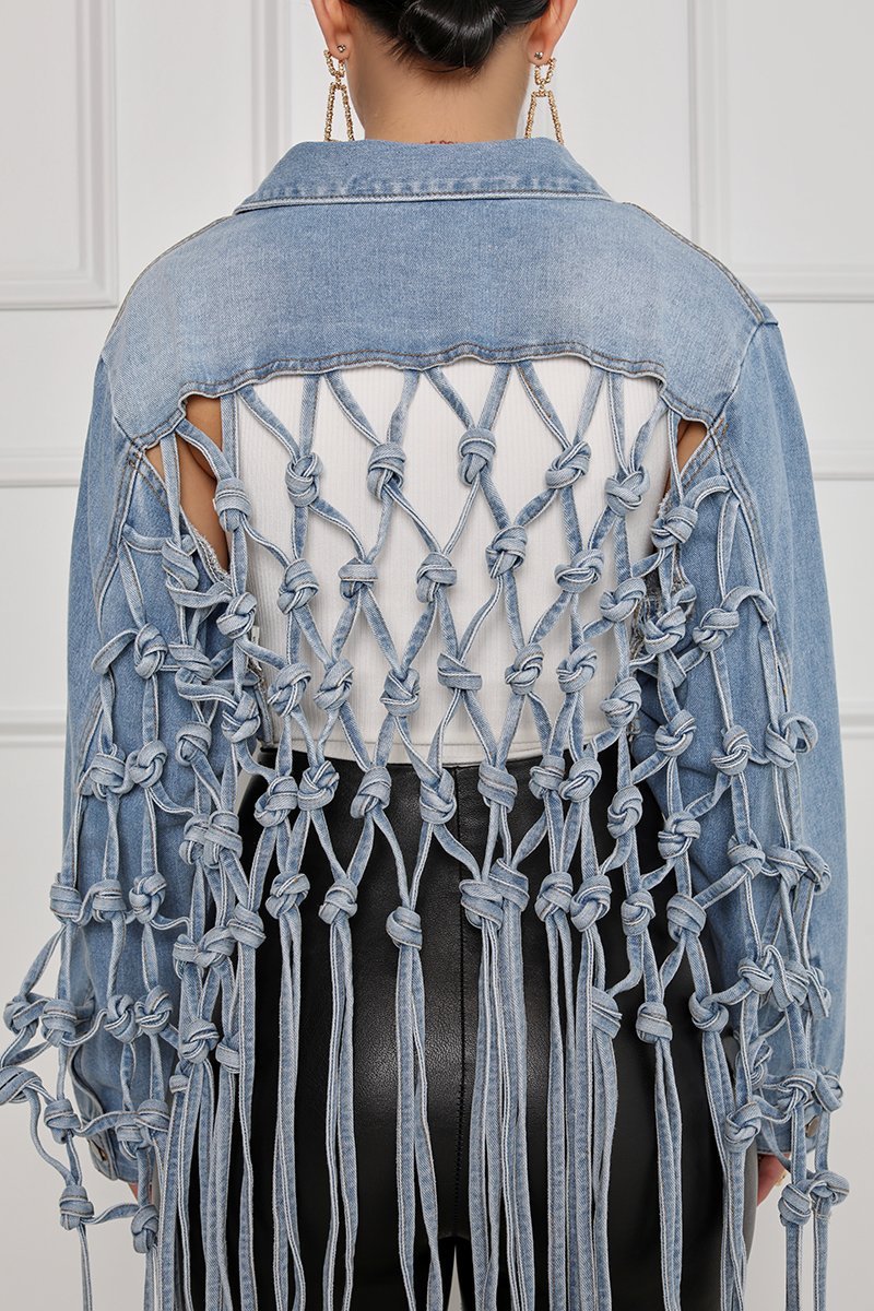 Fringe Flow Denim Jacket