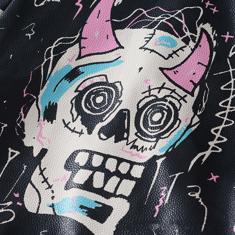 Street Savage Painted Leather Jacket