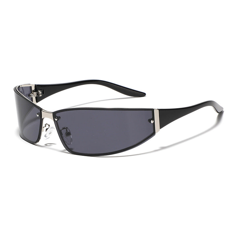Futuristic Metal frame Sunglasses For Women