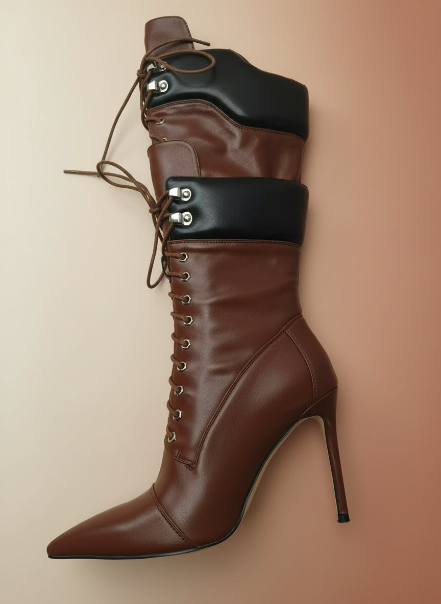 "Laced in Layers' Styled Boots