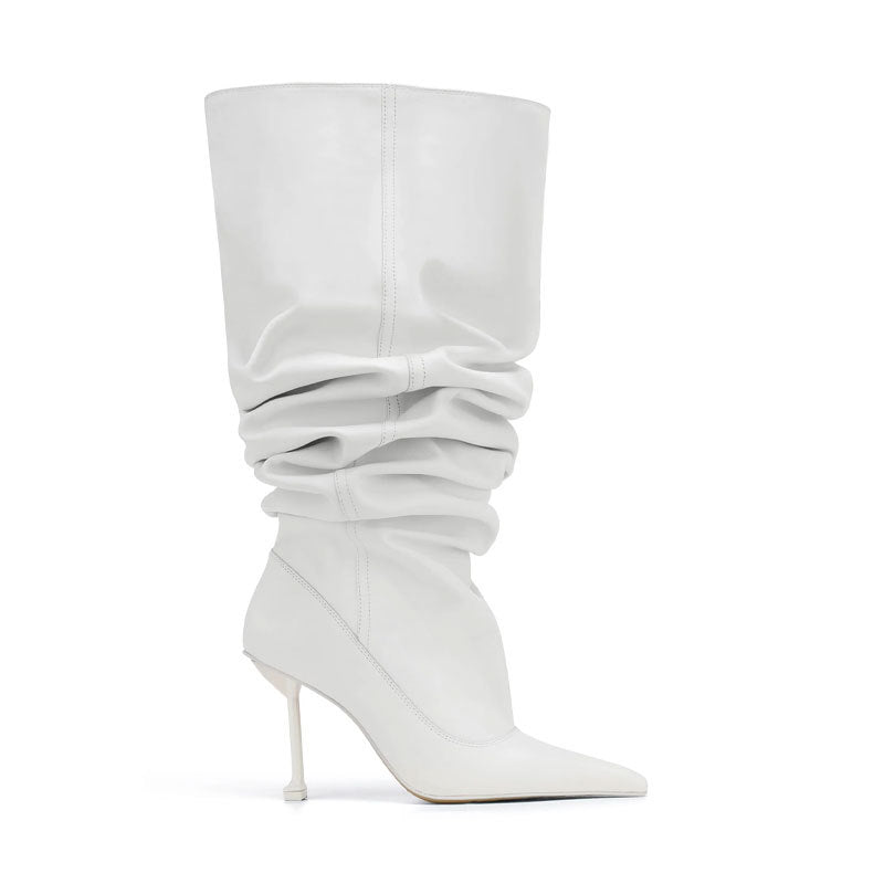 “Bold on the Boulevard” Stiletto Heel Boots