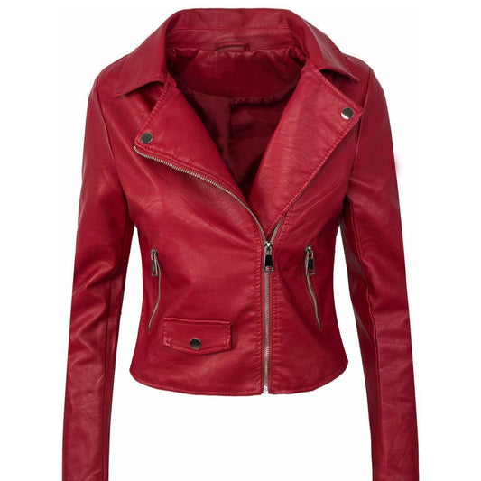 Red Moto Jacket (Multiple Colors Available)