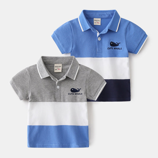 Bold Contrast Color Block Polo