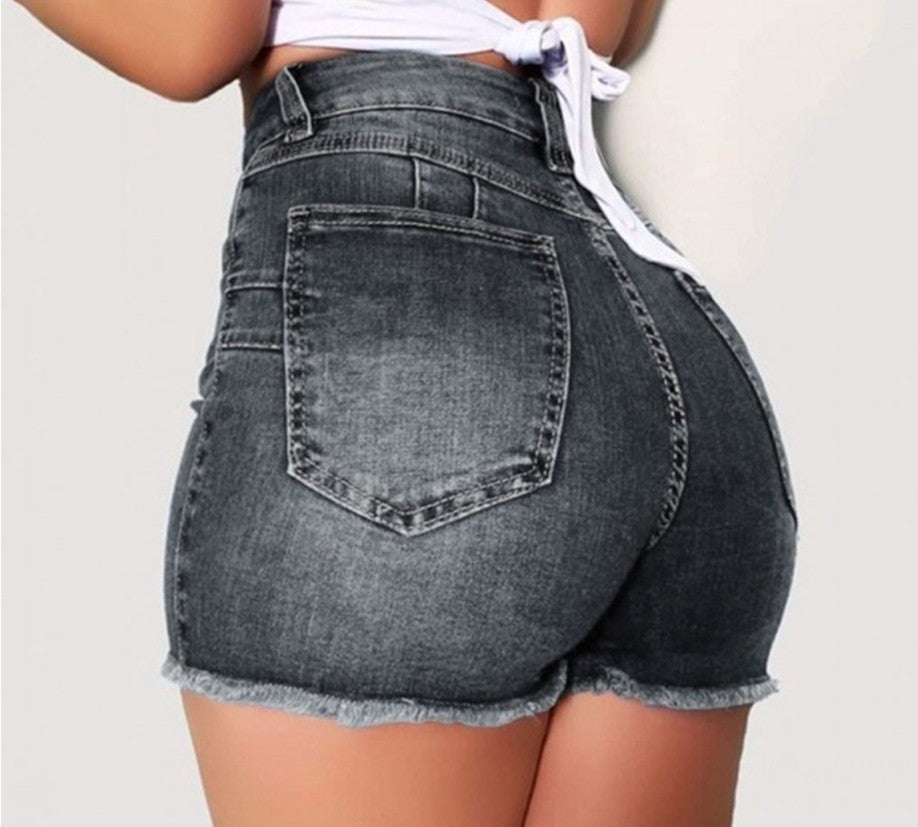 Tassel Ripped Denim Shorts