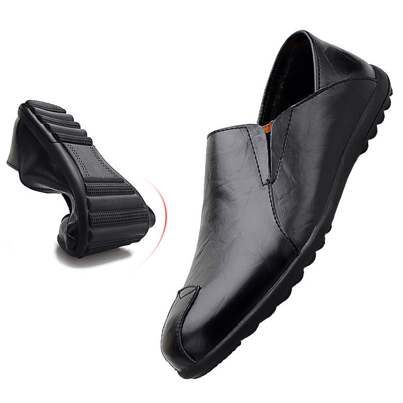 Men's Leather Casual Pea Shoes