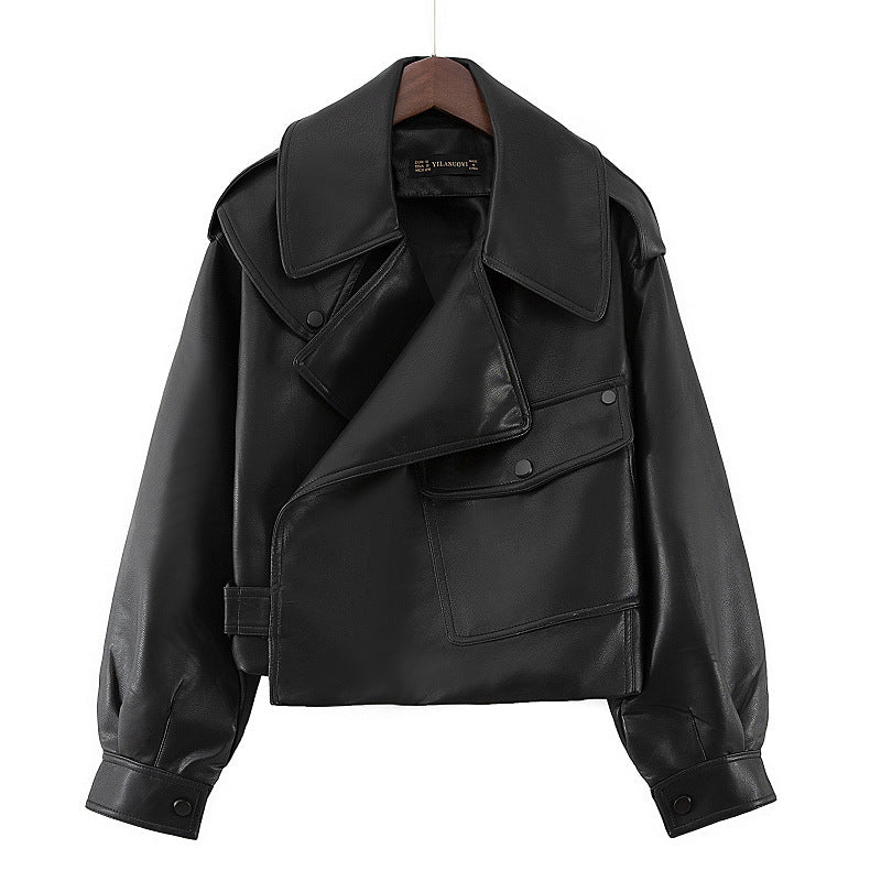 Urban Drop-Cut Moto Jacket