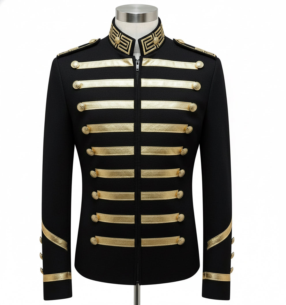 MJ HIStory-Inspired Gold Military Jacket (Unisex) Limited Edition