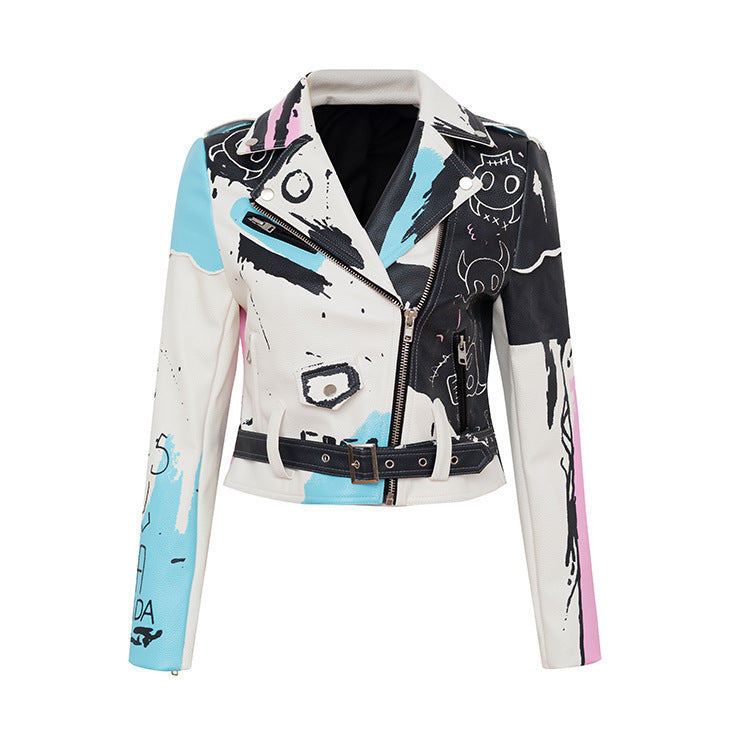 Street Savage Painted Leather Jacket