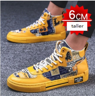 "Graffiti Vibes" High School Canvas Shoes