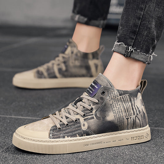 Classic High-Top Canvas Shoes