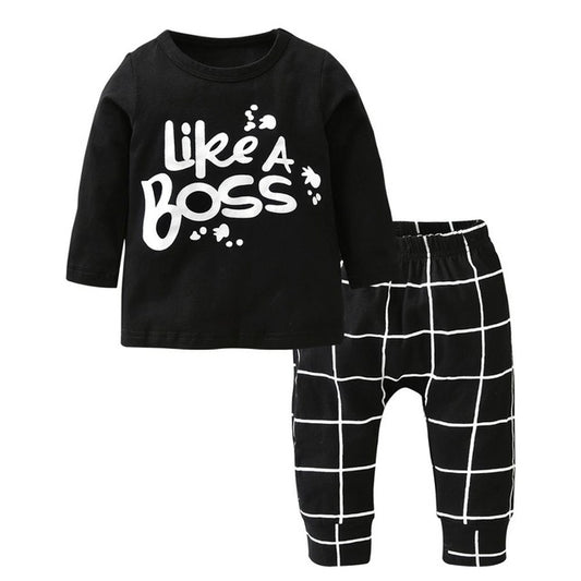 Mini Boss Long Sleeve Outfit Set