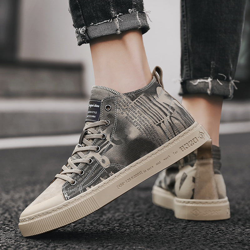 Classic High-Top Canvas Shoes