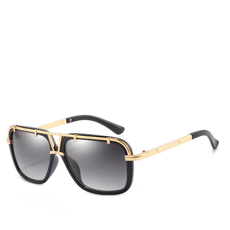 Prestige Classic PC Unisex Black & Gold Sunglasses