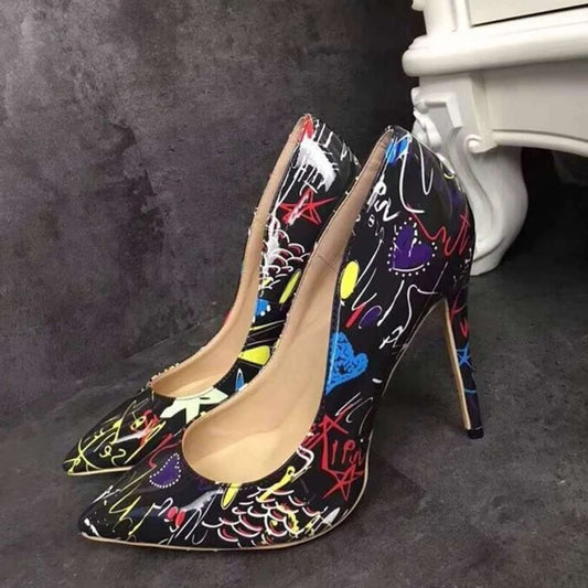 Graffiti Muse Stiletto (Multi Colors)