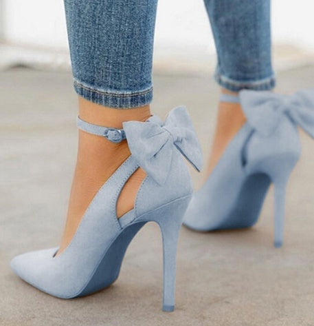 Bow-tied Elegance High Heels