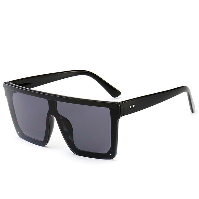 “Mirage Edge” Oversized Mirror Frame Sunglasses