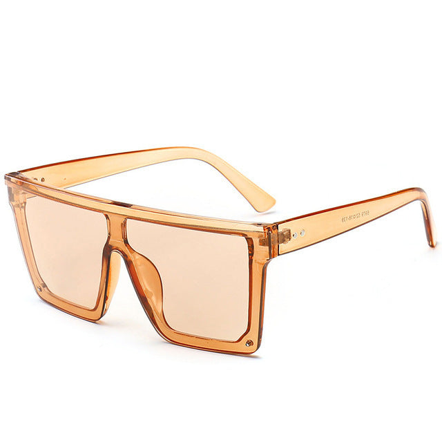 “Mirage Edge” Oversized Mirror Frame Sunglasses