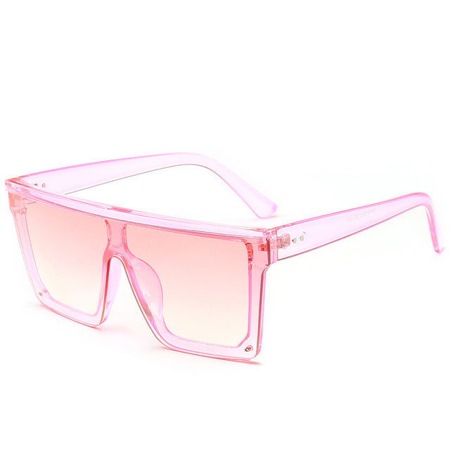 “Mirage Edge” Oversized Mirror Frame Sunglasses