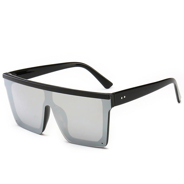 “Mirage Edge” Oversized Mirror Frame Sunglasses