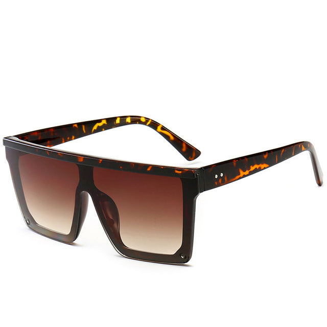 “Mirage Edge” Oversized Mirror Frame Sunglasses