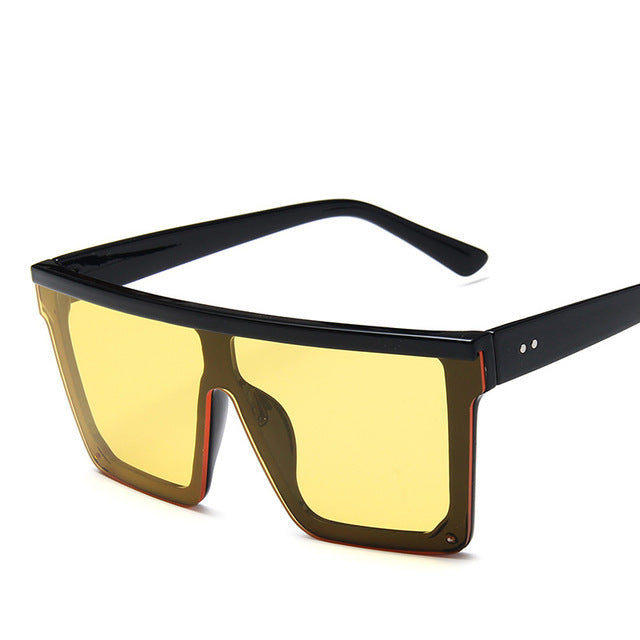 “Mirage Edge” Oversized Mirror Frame Sunglasses