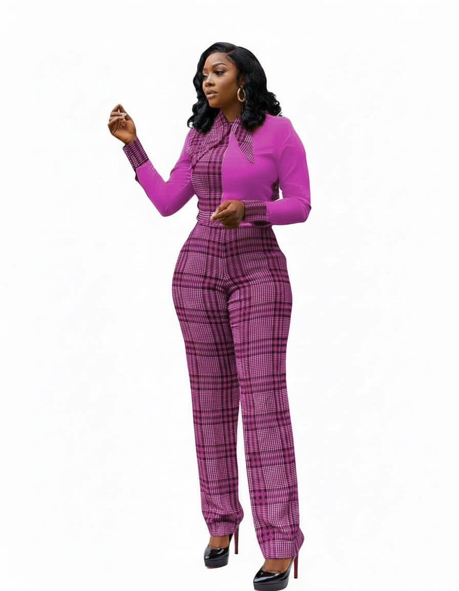 Checkmate Chic Jumpsuit