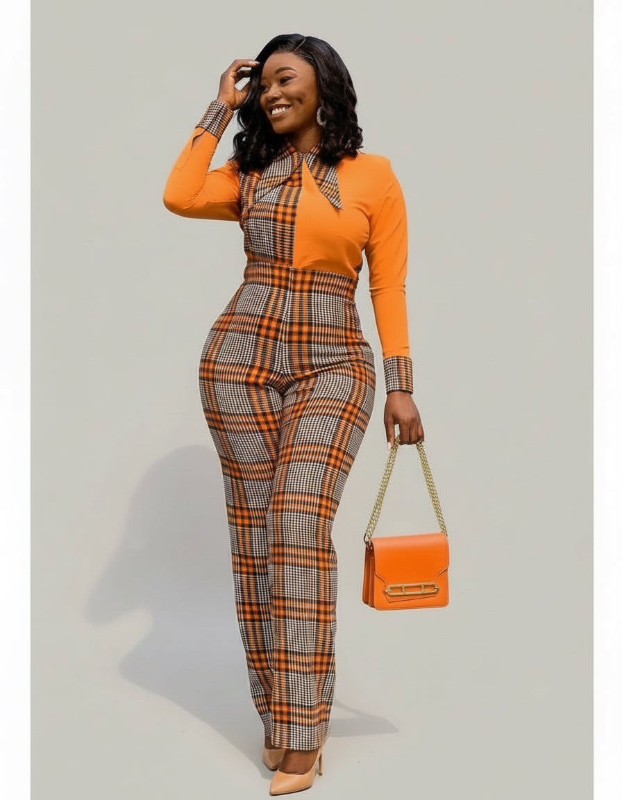 Checkmate Chic Jumpsuit