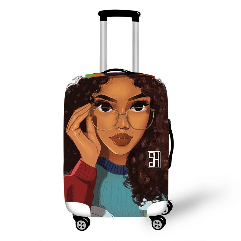 Brown Skin Girl Luggage Tote