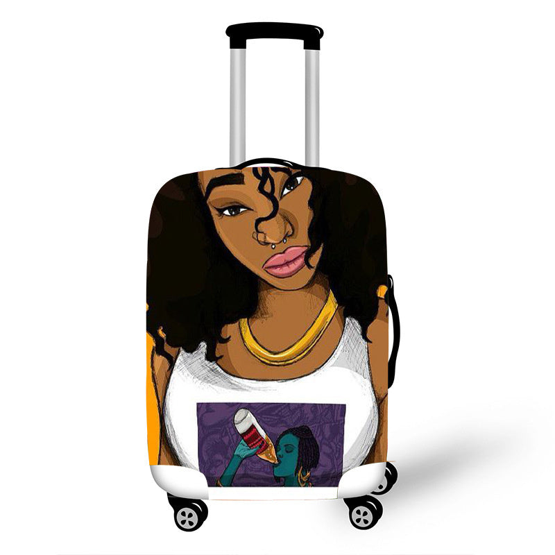 Brown Skin Girl Luggage Tote
