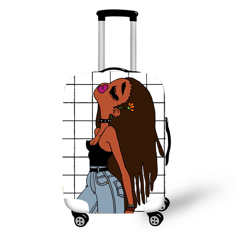 Brown Skin Girl Luggage Tote