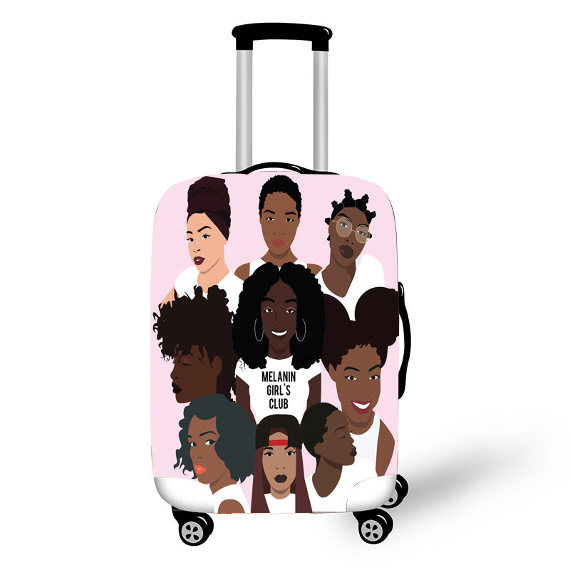 Brown Skin Girl Luggage Tote
