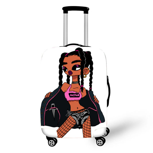 Brown Skin Girl Luggage Tote