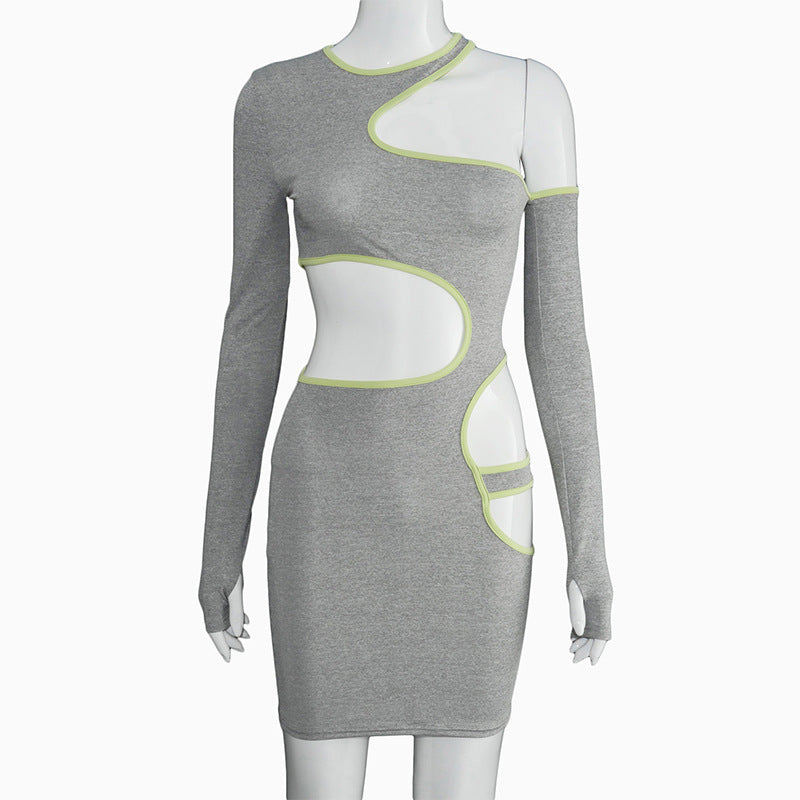 Allure Hollow-Out Off-Shoulder Bodycon Dress