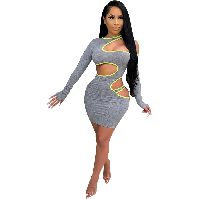 Allure Hollow-Out Off-Shoulder Bodycon Dress