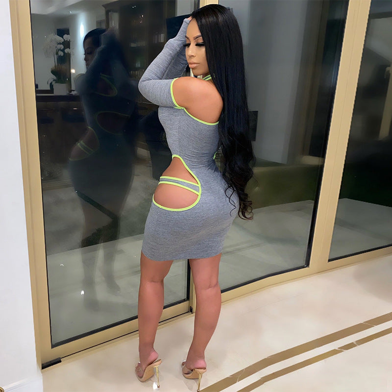 Allure Hollow-Out Off-Shoulder Bodycon Dress