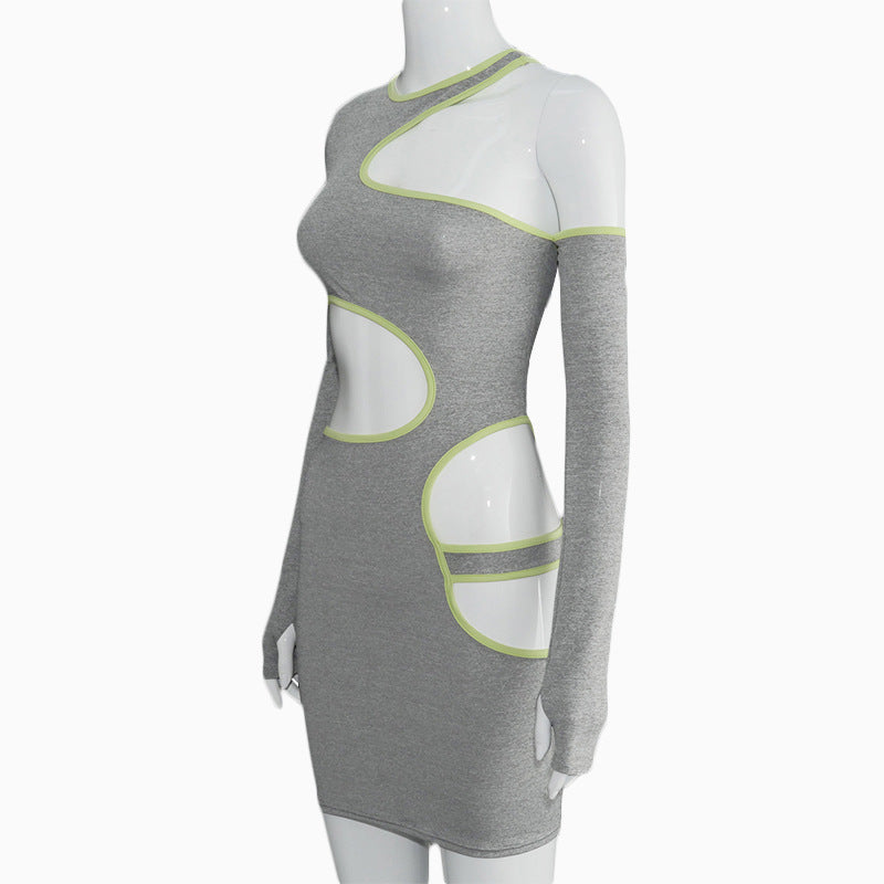 Allure Hollow-Out Off-Shoulder Bodycon Dress