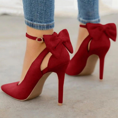 Bow-tied Elegance High Heels