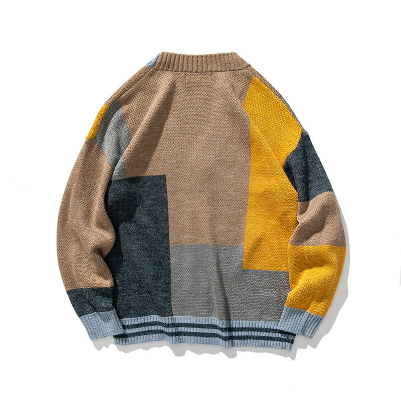 "Cozy Clash Knit Cardigan"