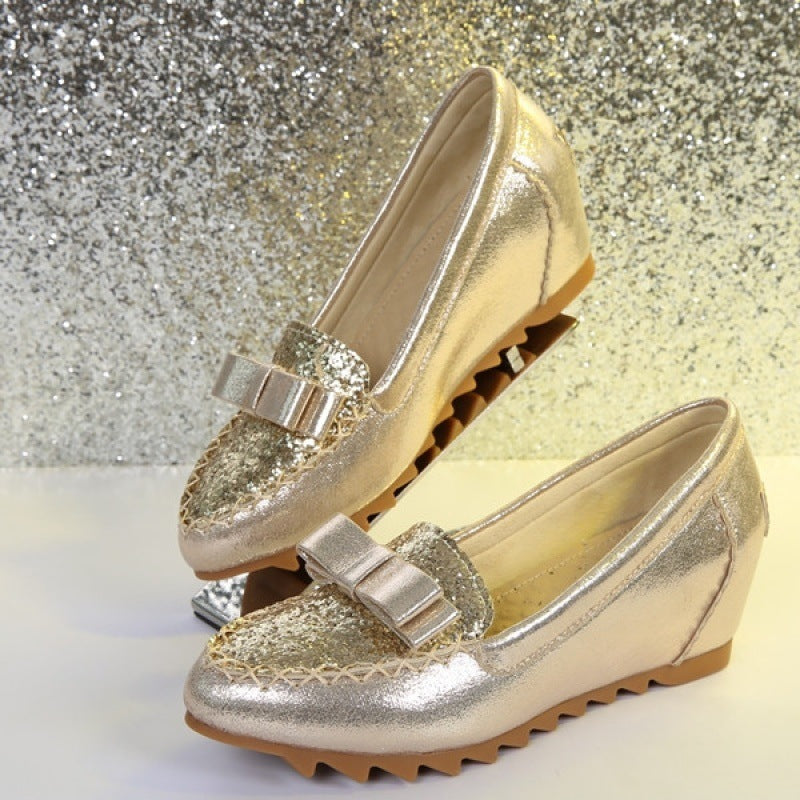 Breezy Chic T-Strap Wedge Pumps