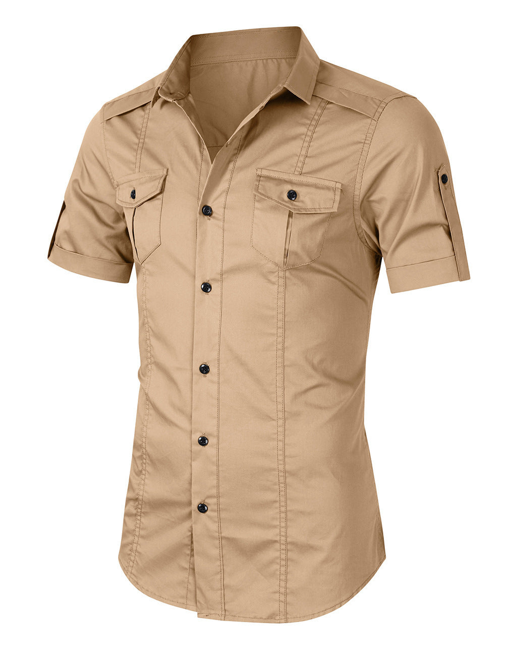 Euro-American Workwear Shirt for Men