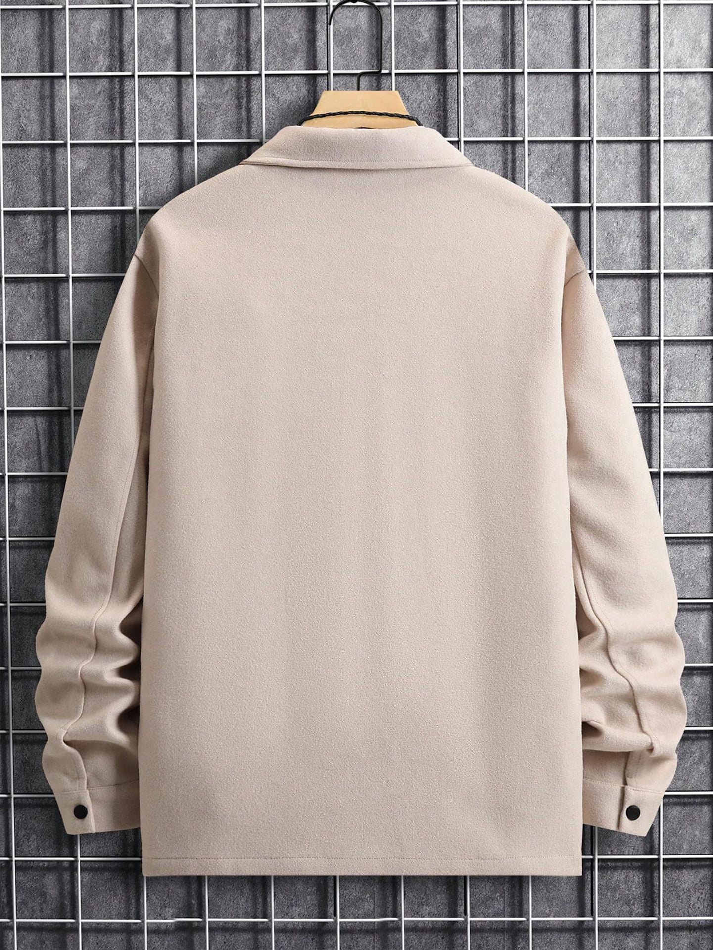 Brushed Casual Men's Shirt – European & American Style