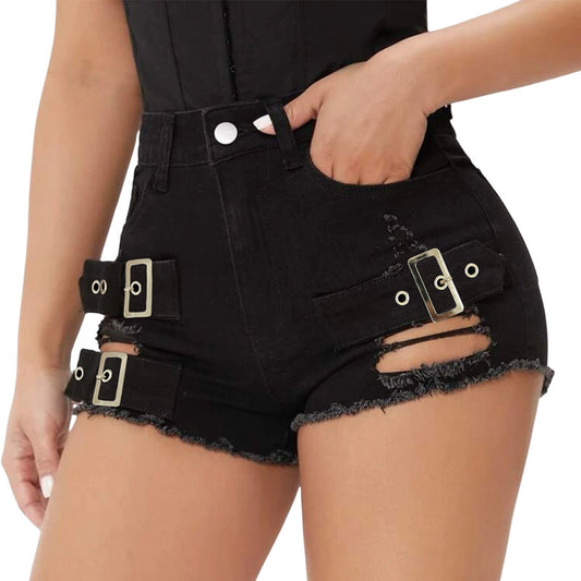 Ripped Rebel High Waist Shorts