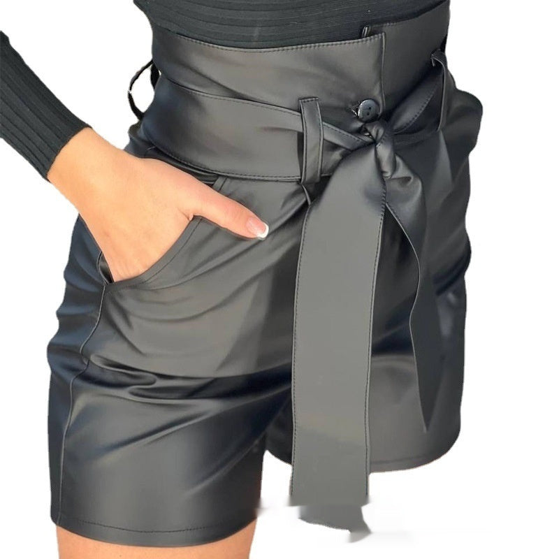 Belted Black Bombshell Shorts