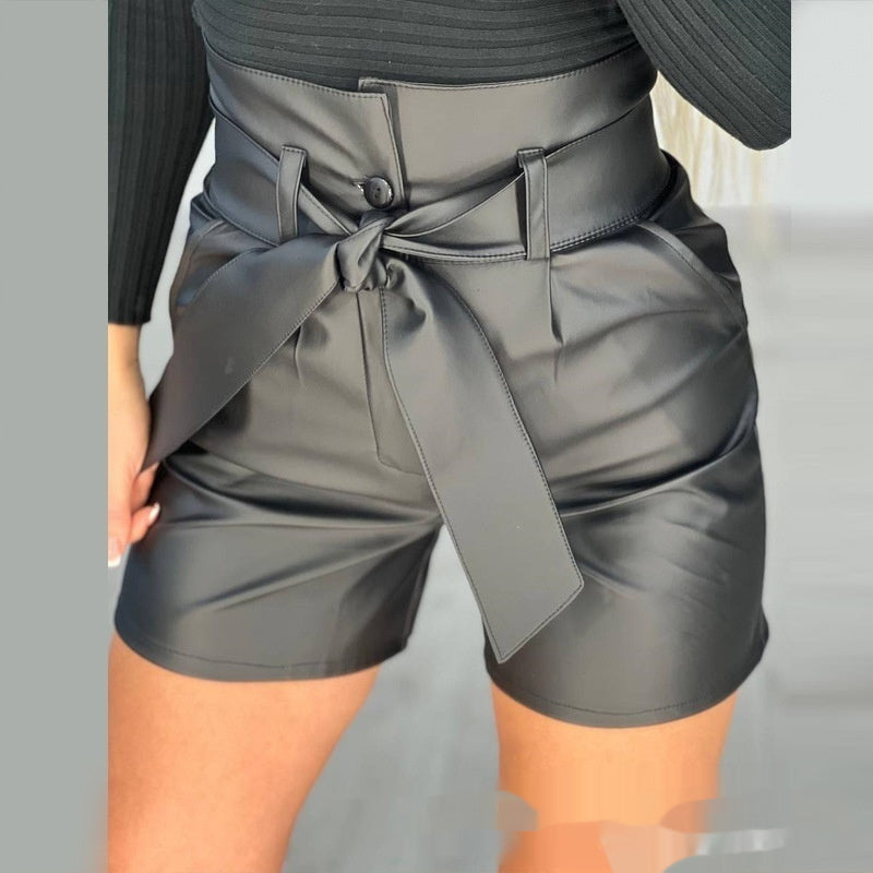 Belted Black Bombshell Shorts