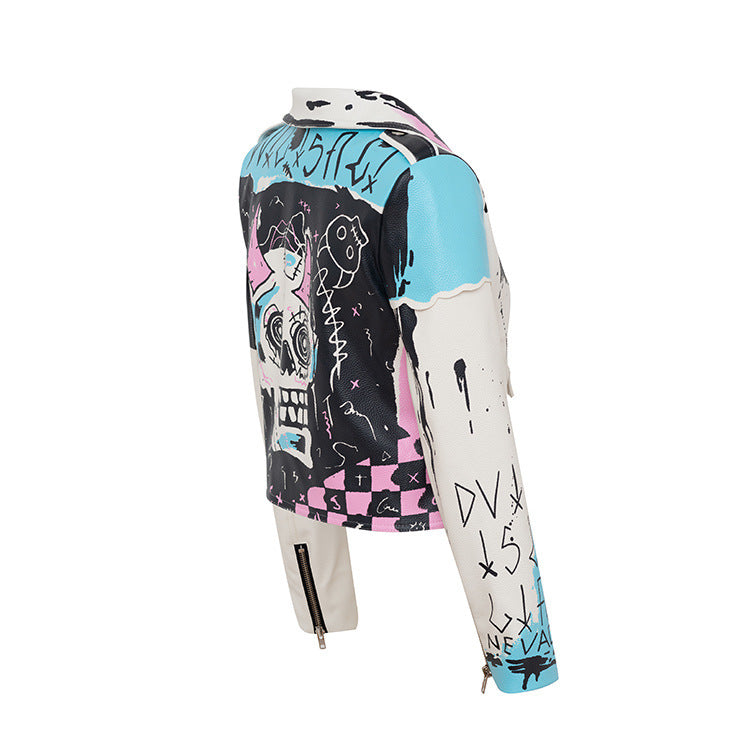 Street Savage Painted Leather Jacket