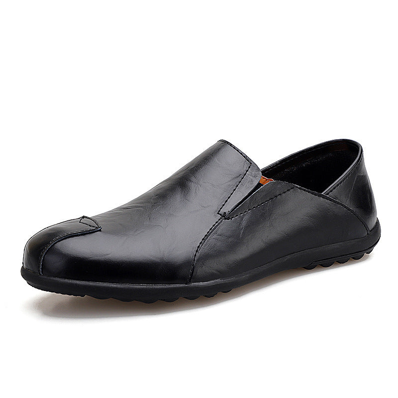 Men's Leather Casual Pea Shoes