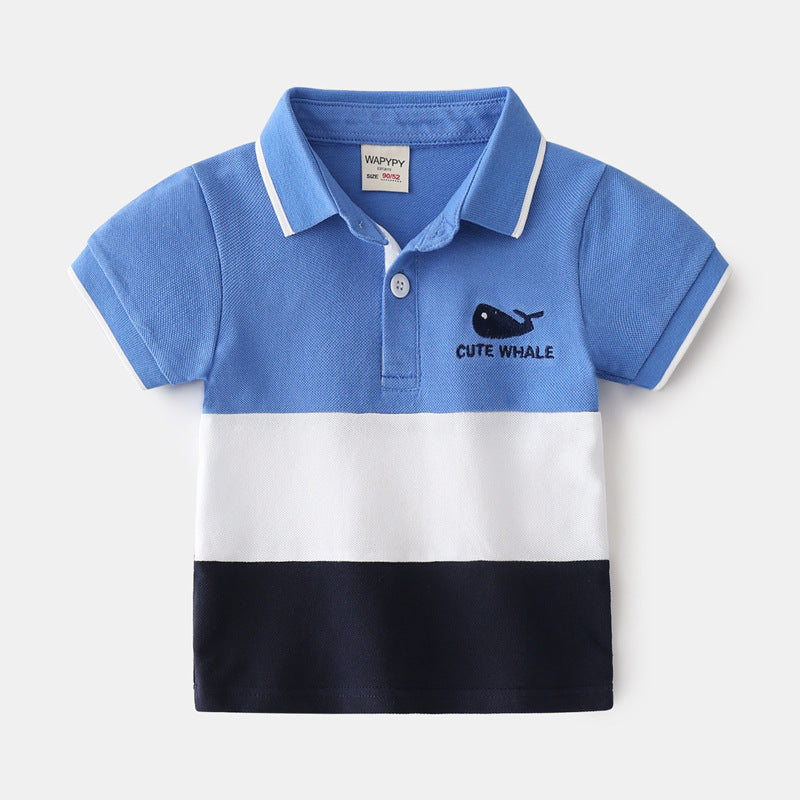 Bold Contrast Color Block Polo